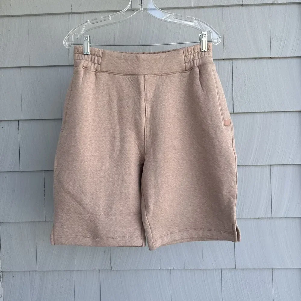 LUNYA Womens‎ Shorts Medium Oatmeal Pull On Restore Double Faced Pockets $148